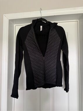 Athleta Black Quilted Puffer Jacket